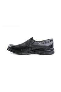 Schwarze Slip-On-Schuhe mit...